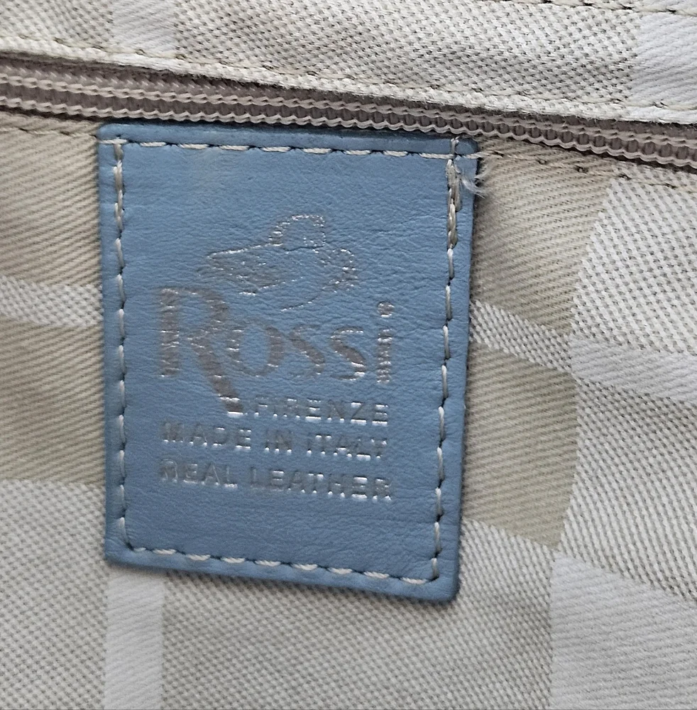 Gianvito Rossi Powder Blue Leather Backpack with Buckle Flap